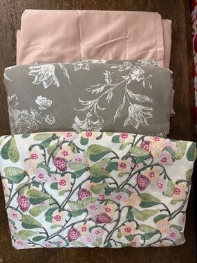 Opalhouse & Threshold Target Full Flat Sheets BN- Pink, Gray & Floral
